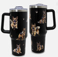 German Shepherd 40oz Tumbler With Handle