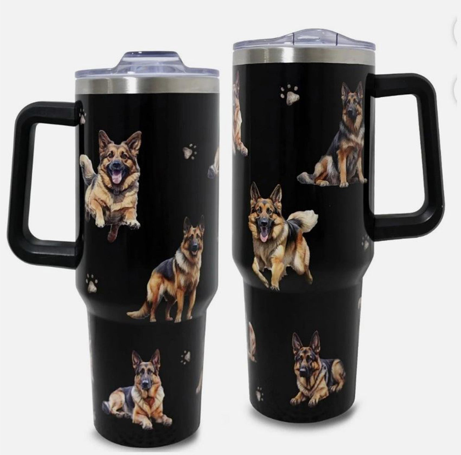 German Shepherd 40oz Tumbler With Handle